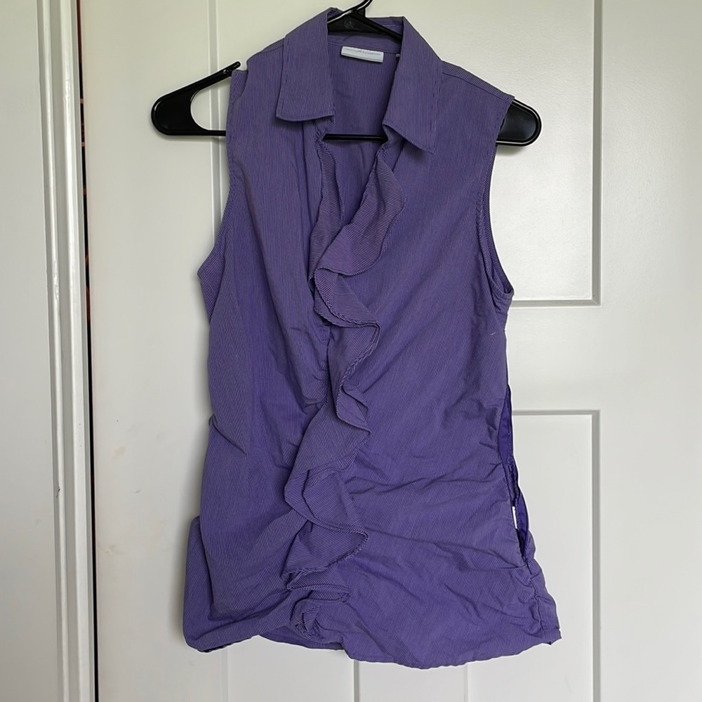 Purple stripe shirt, size Medium